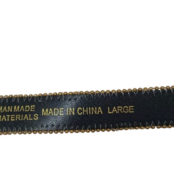 Vintage Aimee Lynn Belt Golden Tapestry Woven Sz Large Artsy Mid Century Modern - Picture 11 of 16